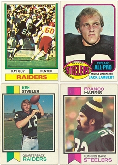 1973-1976 Topps Football Near Sets Trio (3 Different)